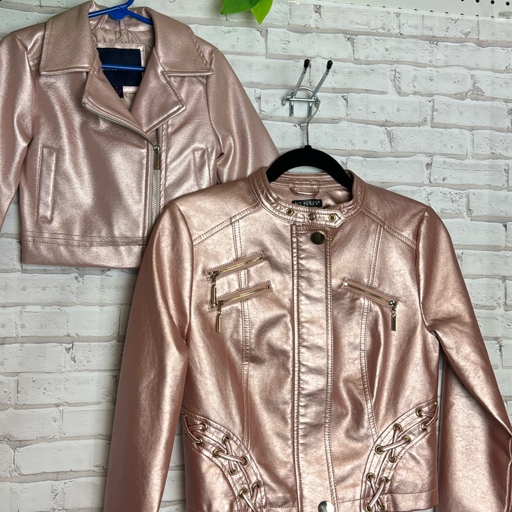 Mommy and 4T matching ‘leather’ jackets